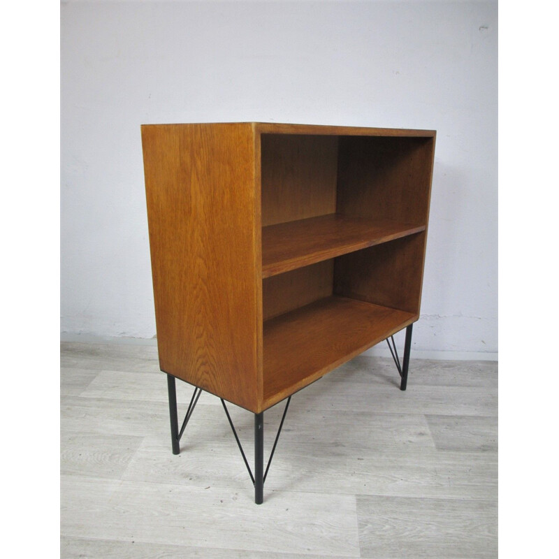 Vintage Bookcase, metal legs 1970s