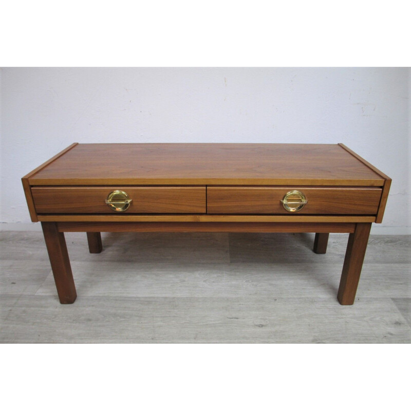 Vintage teak console, Sweden 1970