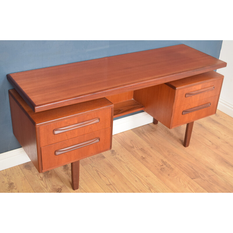 Vintage teak floating desk Plan G 1960 