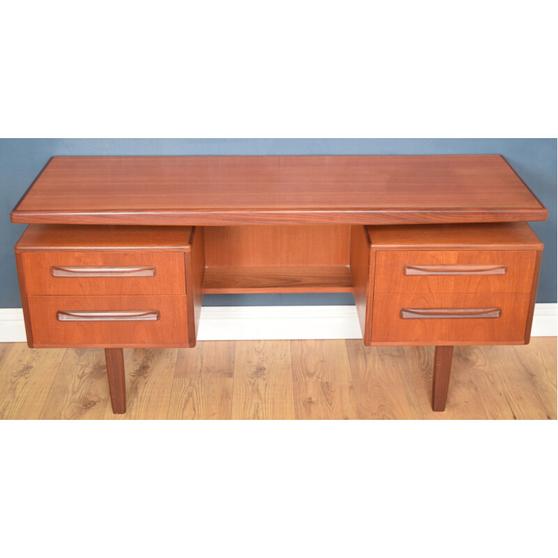 Vintage teak floating desk Plan G 1960 