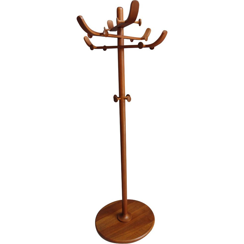 Vintage teak coat rack Aksel kjersgaard Denmark 1960s