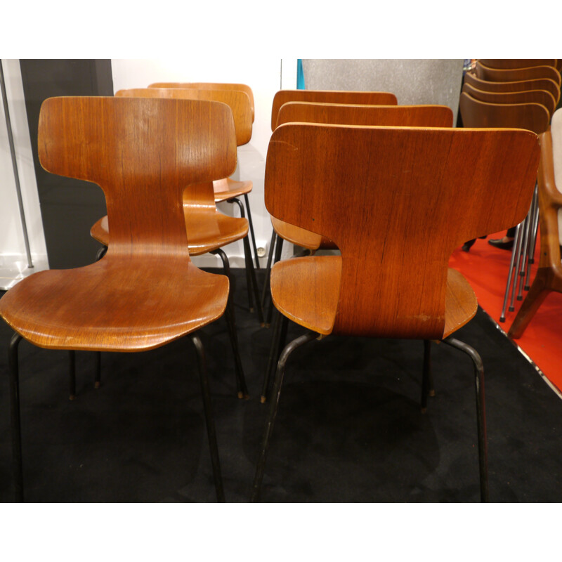 6 chairs "Hammer" Arne JACOBSEN - 60