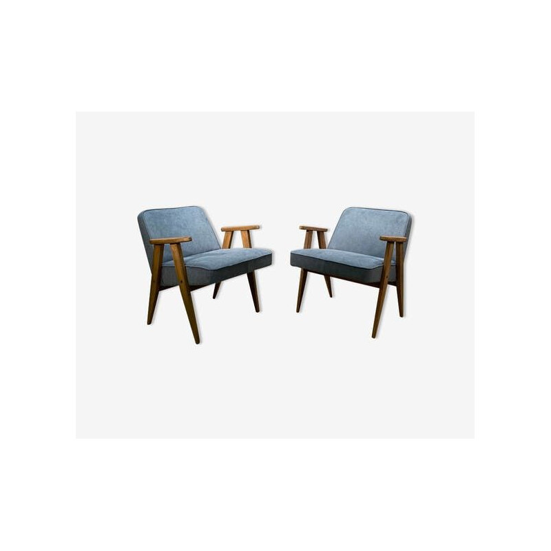 Pair of vintage armchairs 300-177, J. Chierowski 1960