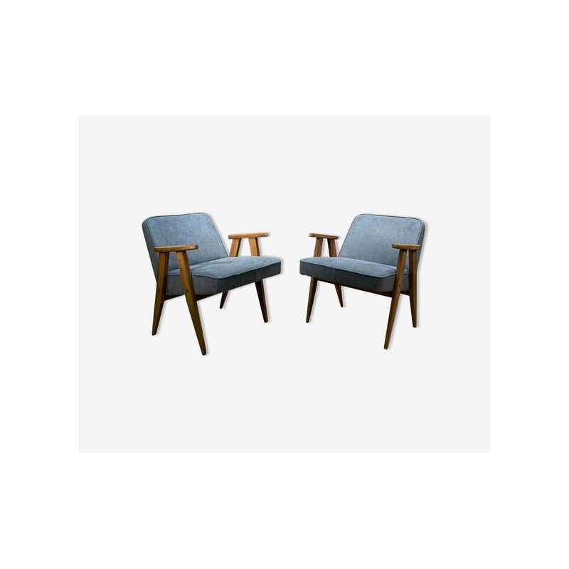 Paire de fauteuils vintage 300-177, J. Chierowski 1960
