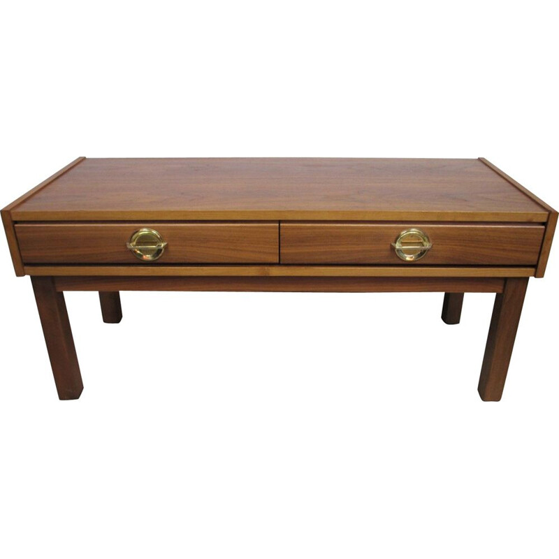 Vintage teak console, Sweden 1970