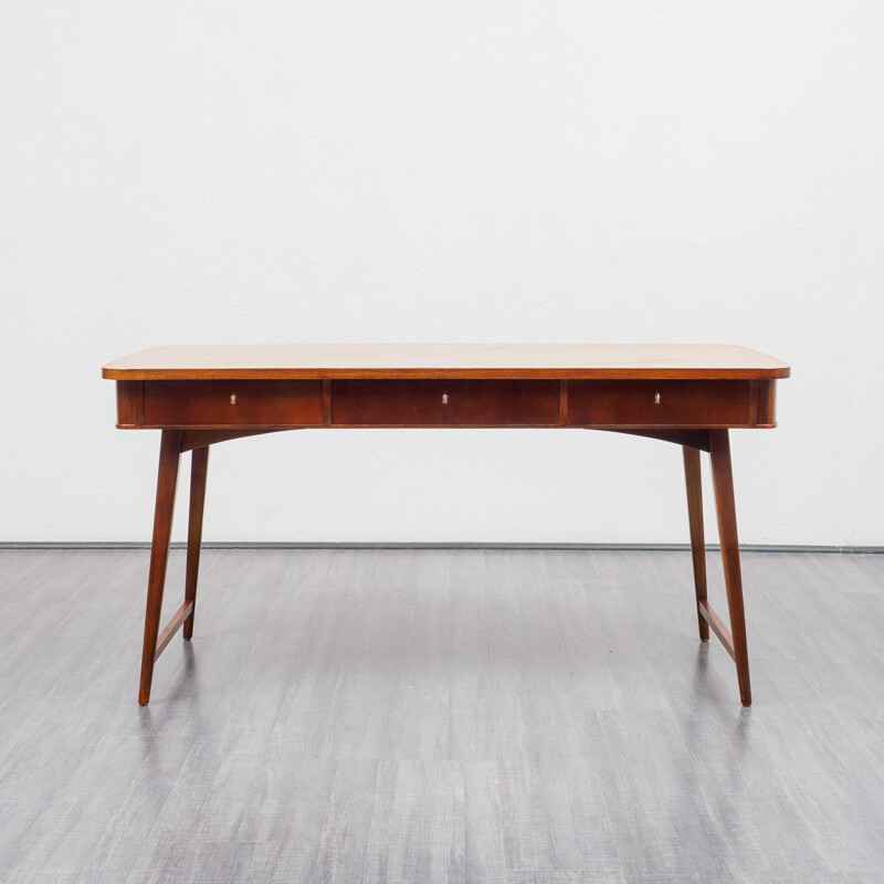 Vintage solid wood desk 1960