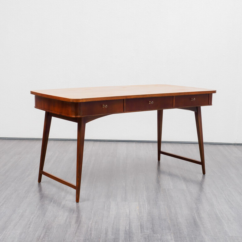 Vintage solid wood desk 1960