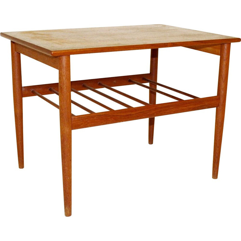 Mesa lateral de teca Vintage por Yngvar Sandström, Suécia 1960