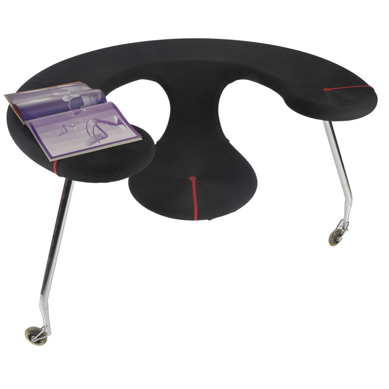 Vintage black Easy Rider desk by Danny Venlet for Bulo