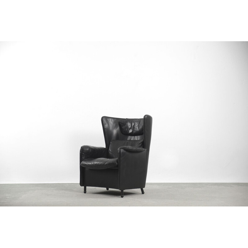 Vintage leather lounge chair DS-23 by Franz Josef Schulte for De Sede 1980