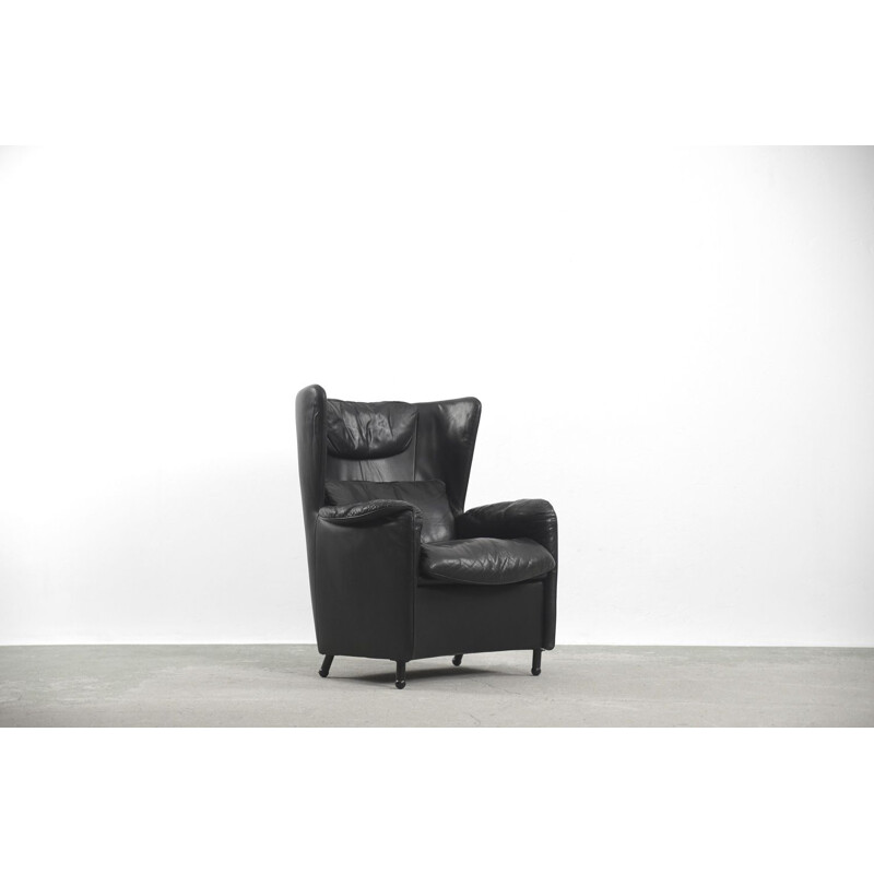 Vintage leather lounge chair DS-23 by Franz Josef Schulte for De Sede 1980