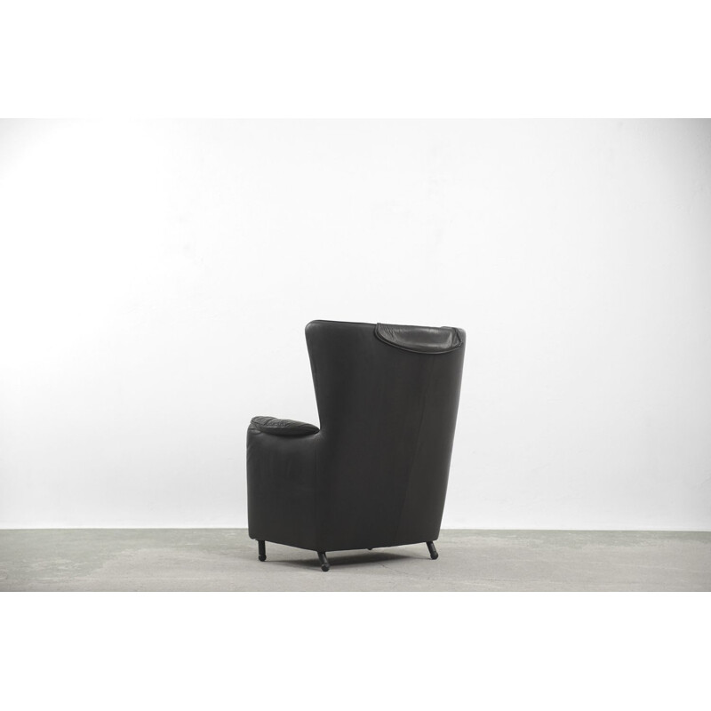 Vintage leather lounge chair DS-23 by Franz Josef Schulte for De Sede 1980