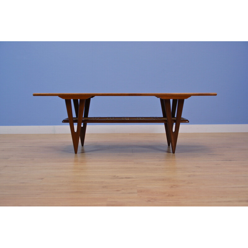 Vintage coffee table by MM furniture in teak, Danish 1960s