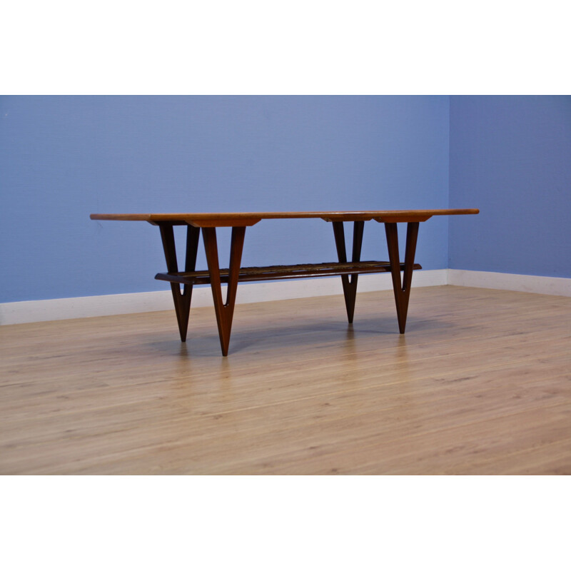 Vintage coffee table by MM furniture in teak, Danish 1960s