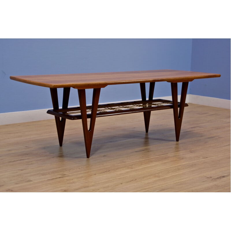 Vintage coffee table by MM furniture in teak, Danish 1960s