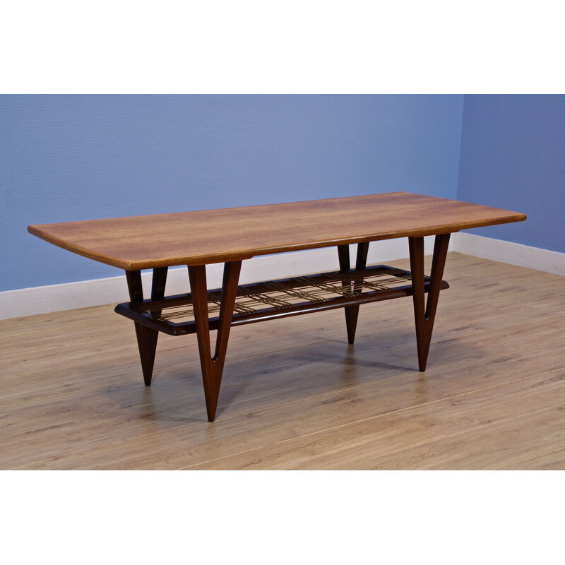 Vintage coffee table by MM furniture in teak, Danish 1960s