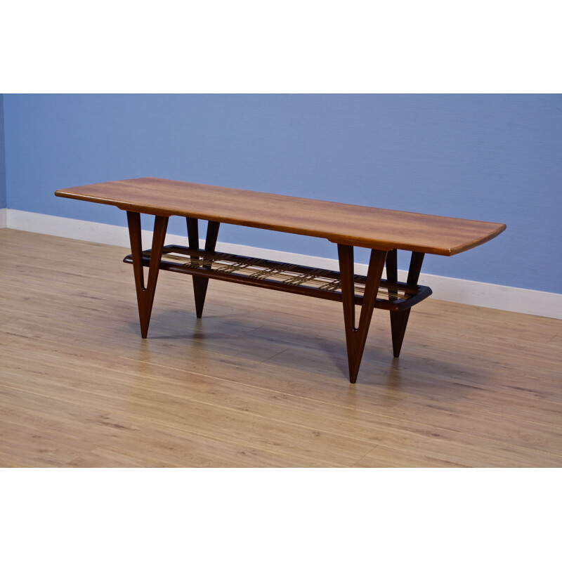 Vintage coffee table by MM furniture in teak, Danish 1960s