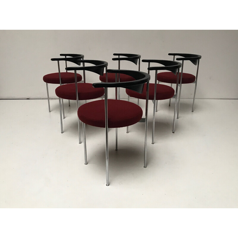 Ensemble de 6 chaises vintage 3200 de Frederik Sieck pour Fritz Hansen 1960