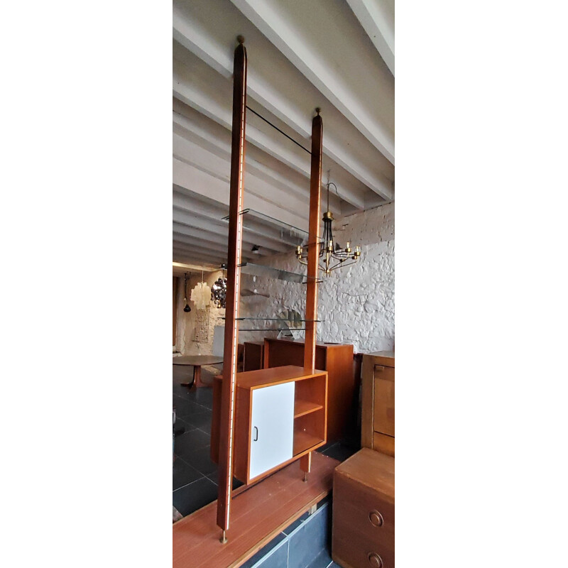 Vintage wooden dividing shelf