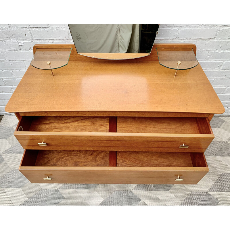 Vintage Dressing Table with Mirror by Lebus