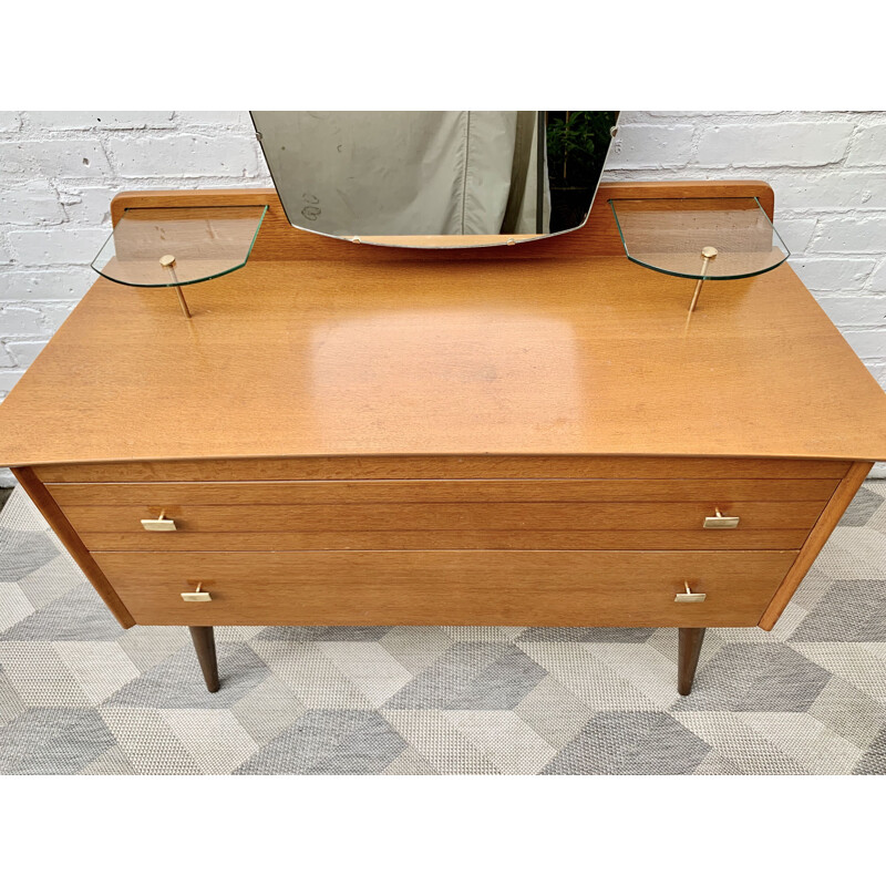 Vintage Dressing Table with Mirror by Lebus