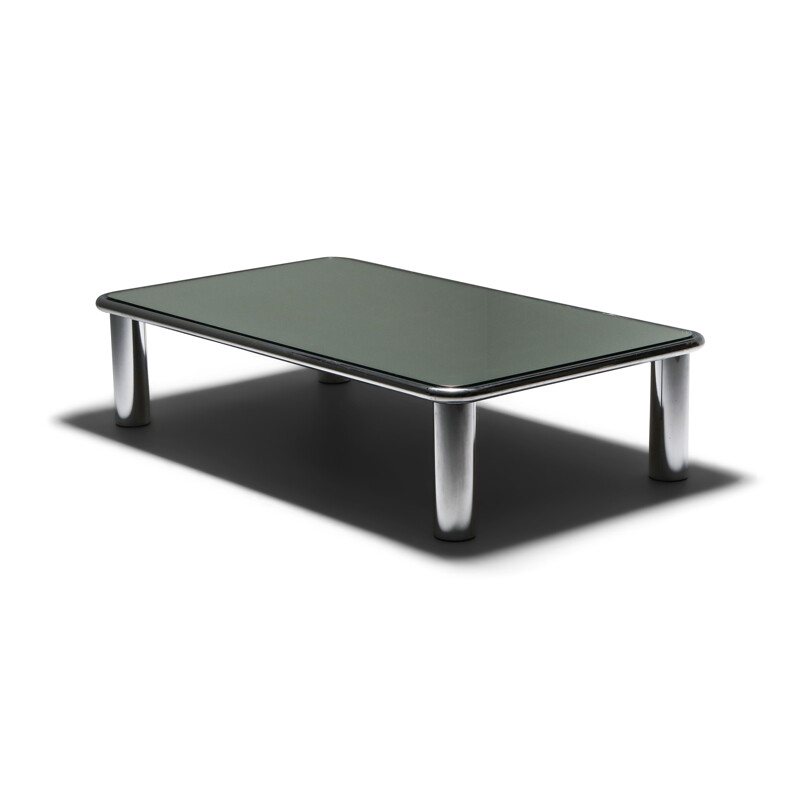 Vintage Sesann Mirrored Coffee Table by Gianfranco Frattini for Cassina 1960s