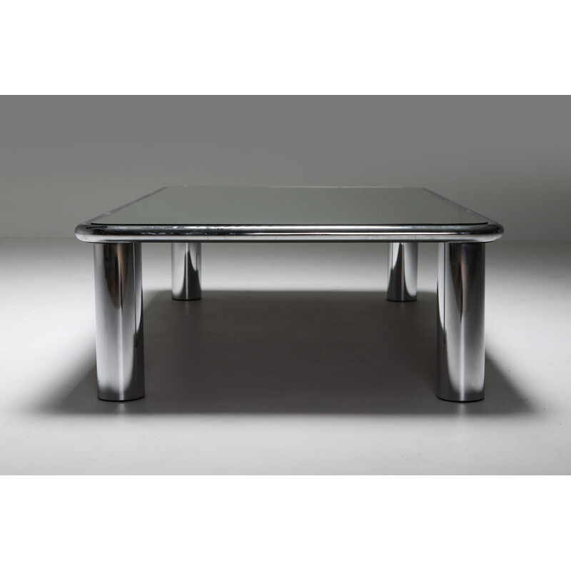 Vintage Sesann Mirrored Coffee Table by Gianfranco Frattini for Cassina 1960s