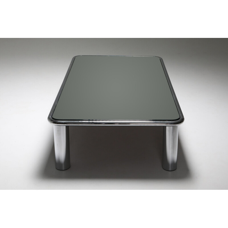 Vintage Sesann Mirrored Coffee Table by Gianfranco Frattini for Cassina 1960s