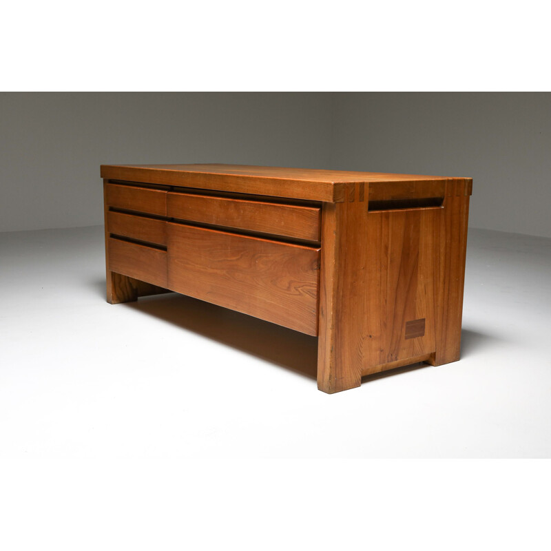 Vintage 5-Drawer Sideboard R14 by Pierre Chapo 1960s