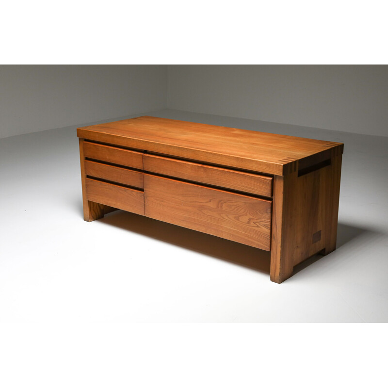 Vintage 5-Drawer Sideboard R14 by Pierre Chapo 1960s