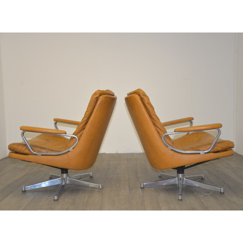 Paire de fauteuils lounge "Gentiline" Strässle, André VANDENBEUCK - 1960
