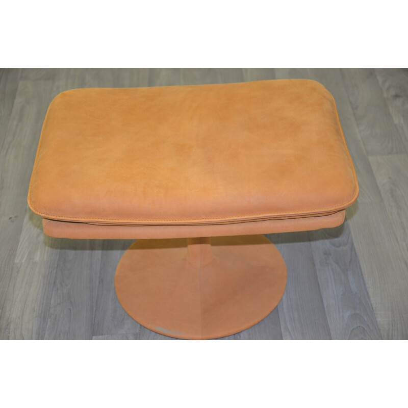 De Sede armchair and his ottoman in suede leather - 1970s