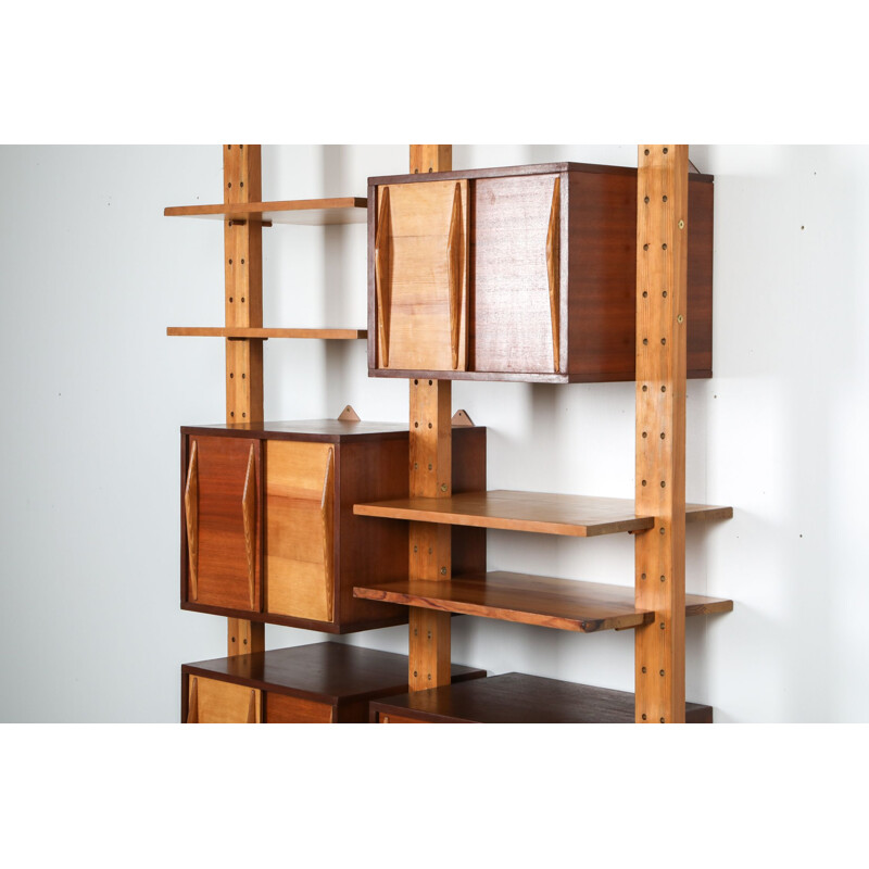 Vintage Shelve system by Perriand, Le Corbusier France 1970s