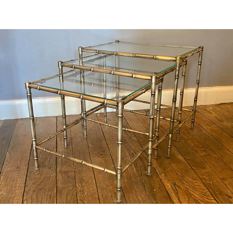 Vintage nesting tables Maison Jansen