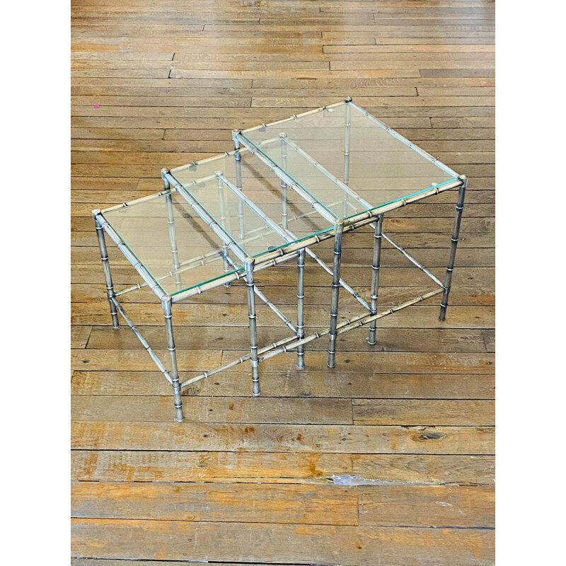 Vintage nesting tables Maison Jansen