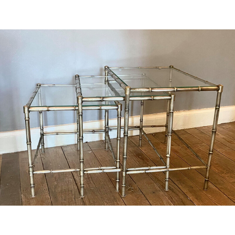 Vintage nesting tables Maison Jansen