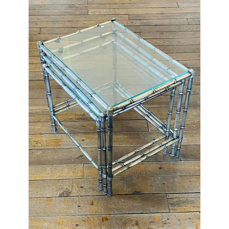 Vintage nesting tables Maison Jansen