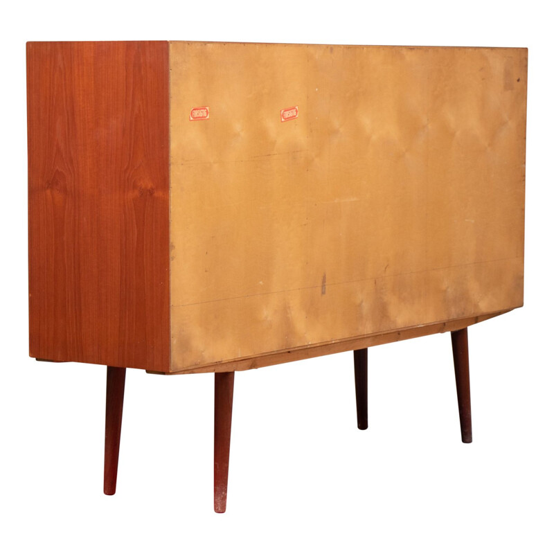 Vintage teak highboard Danish 1960s