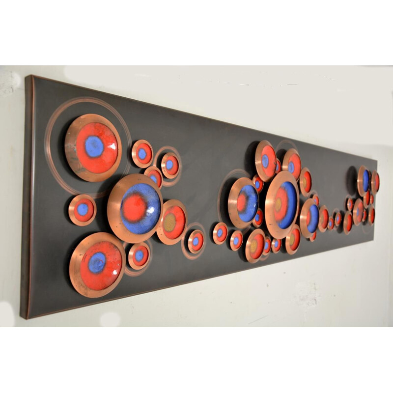 Vintage decorative wall panel 1970