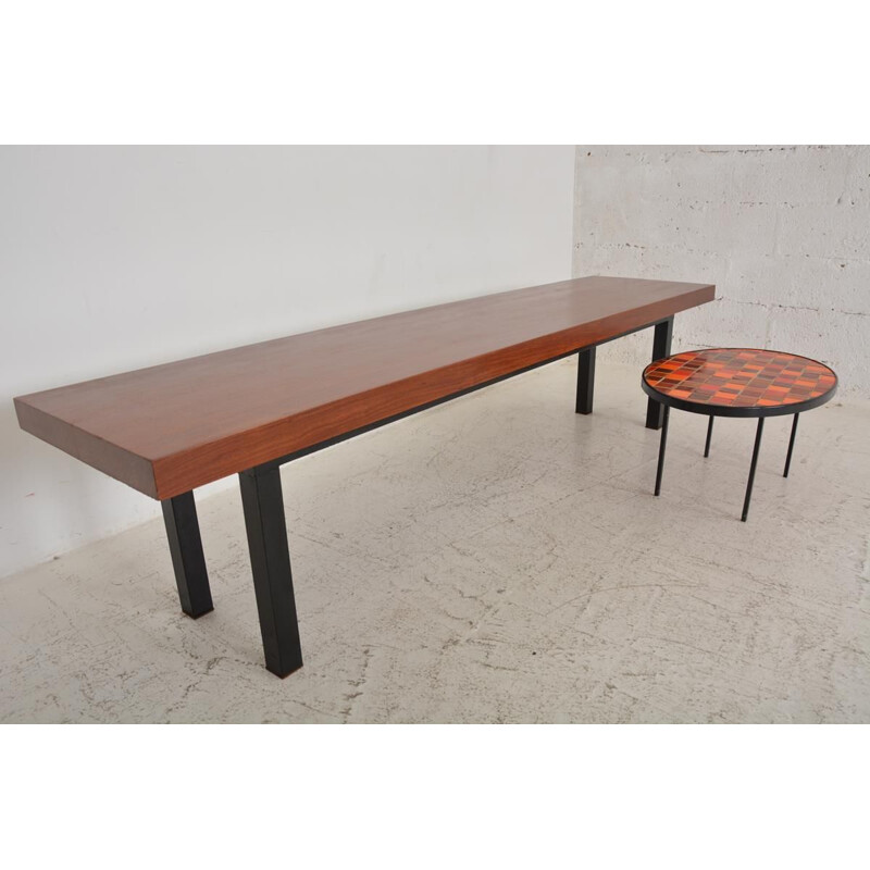Large Vintage Console Bench Coffee Table 1960