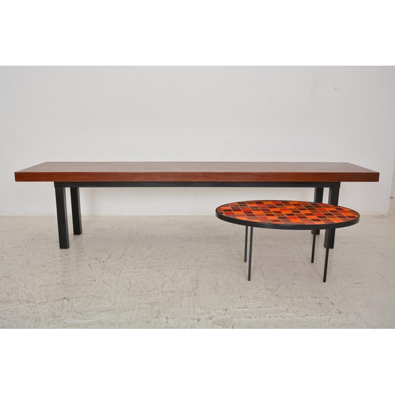 Large Vintage Console Bench Coffee Table 1960