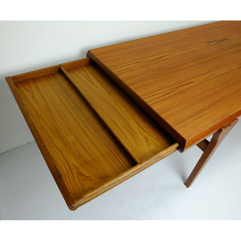 Vintage coffee table Johannes Andersen Silkeborg solid teak Denmark 