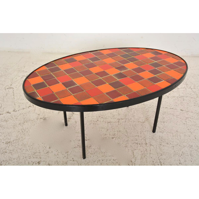 Table basse vintage céramique 1960