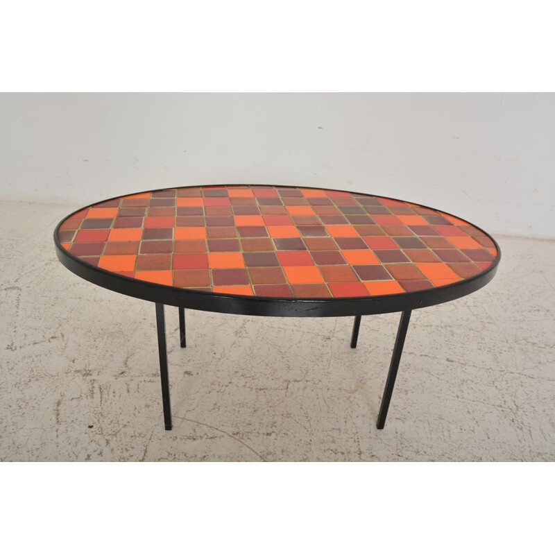 Vintage ceramic coffee table 1960