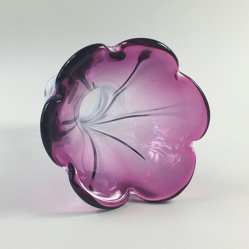 Mid-Century Twisted Murano Glass Vase, Italy, 1960s