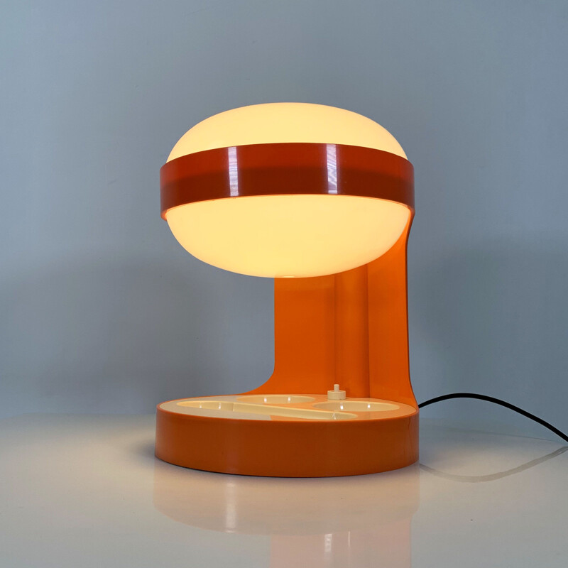 Lampe de table Vintage Orange KD29 par Joe Colombo pour Kartell 1970