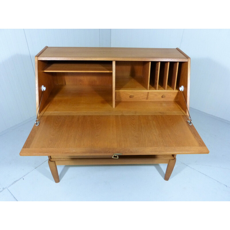 Vintage Teak secretary by H.W. Klein for Bramin, Denmark 1960