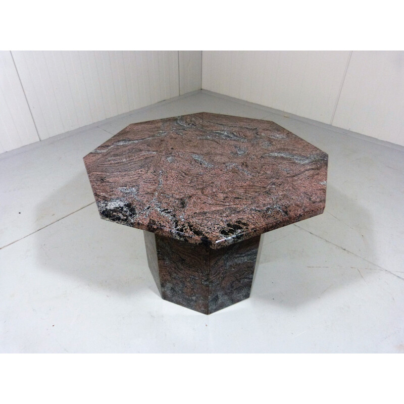 Vintage Granite coffee side table 1970s