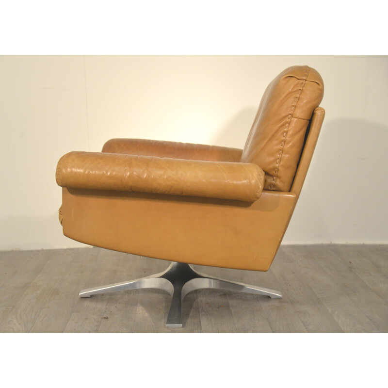 Paire de fauteuils "DS 31" De Sede en cuir cognac - 1970