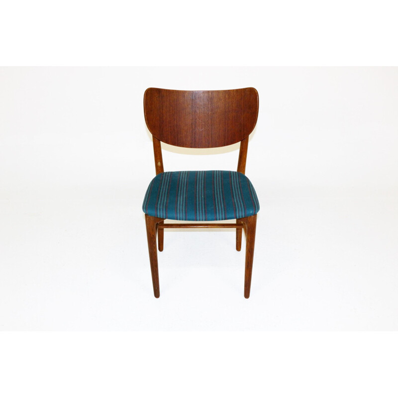 Silla vintage de teca y roble, Dinamarca, 1950